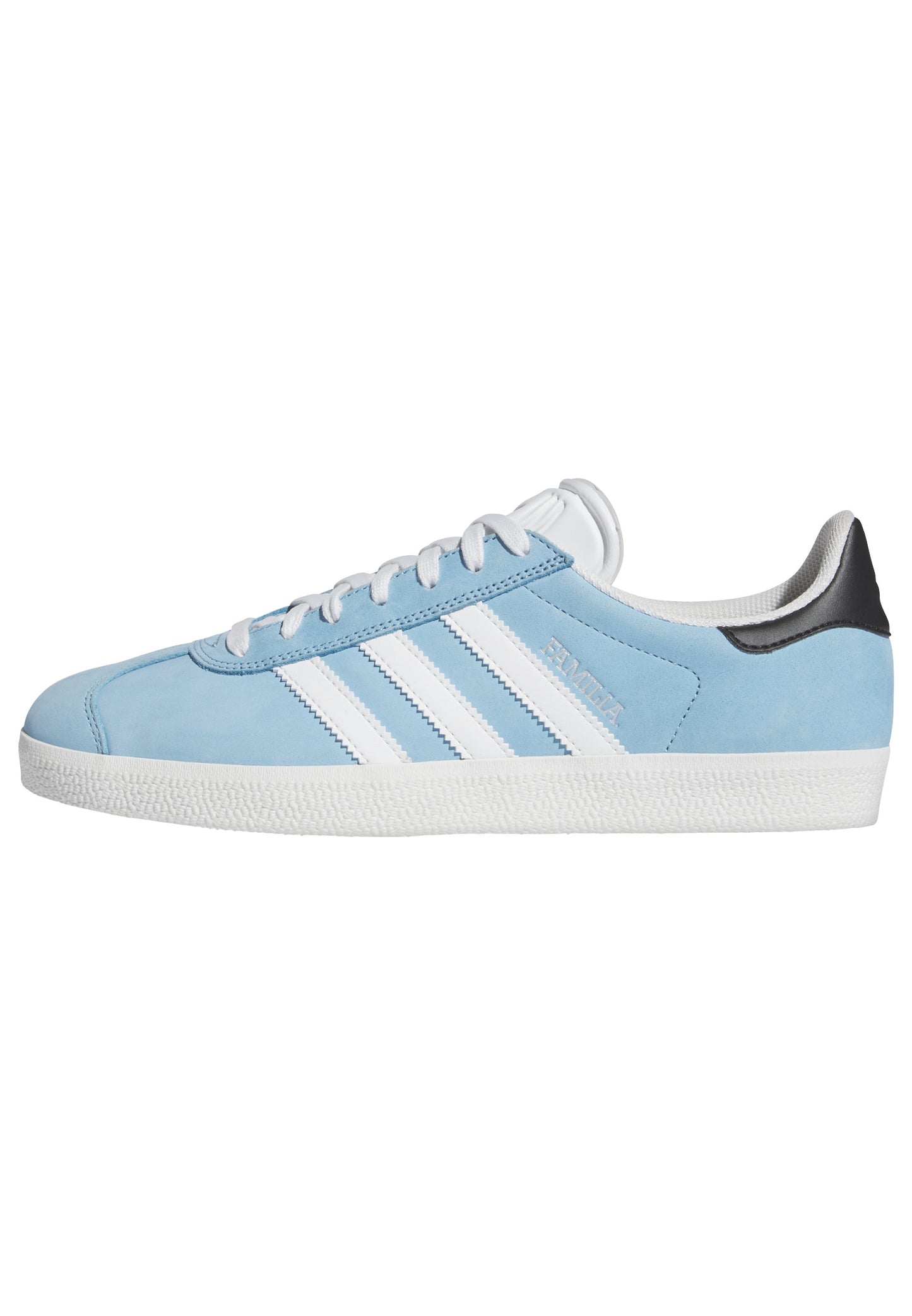 Zapatillas de skateboarding Adidas MNUFC x Familia Gazelle ADV Blanco Cristal Negro Carbono