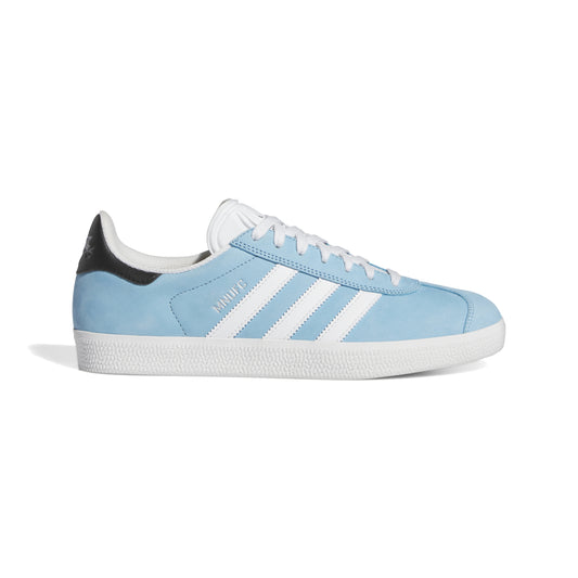 Zapatillas de skateboarding Adidas MNUFC x Familia Gazelle ADV Blanco Cristal Negro Carbono