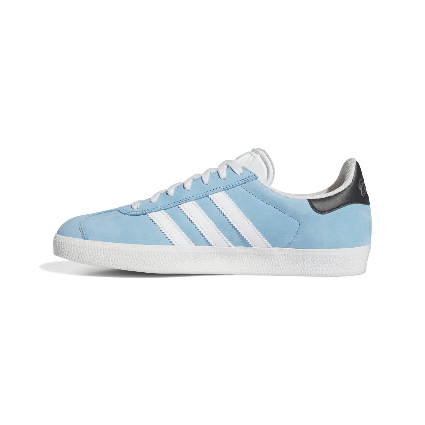 Zapatillas de skateboarding Adidas MNUFC x Familia Gazelle ADV Blanco Cristal Negro Carbono