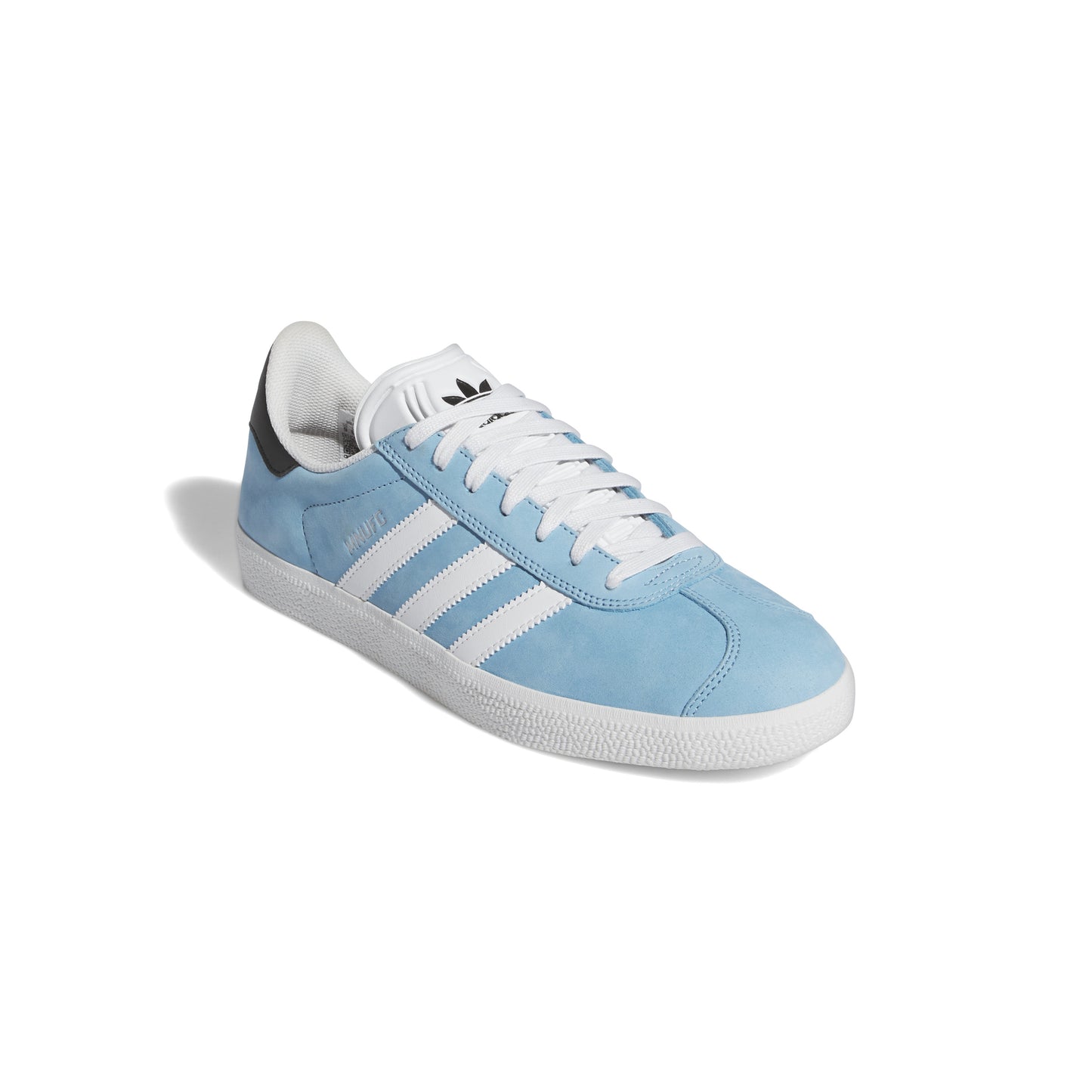 Zapatillas de skateboarding Adidas MNUFC x Familia Gazelle ADV Blanco Cristal Negro Carbono