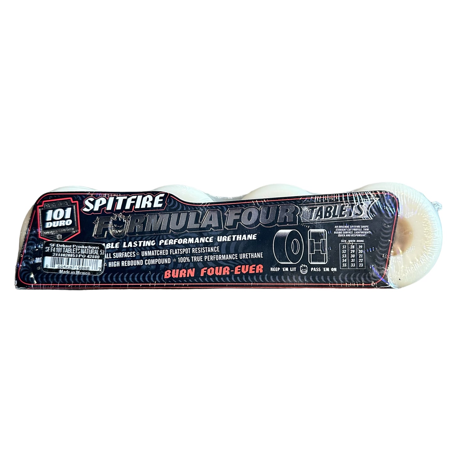 Spitfire Wheels Formula 4 Tablets 53mm 101A