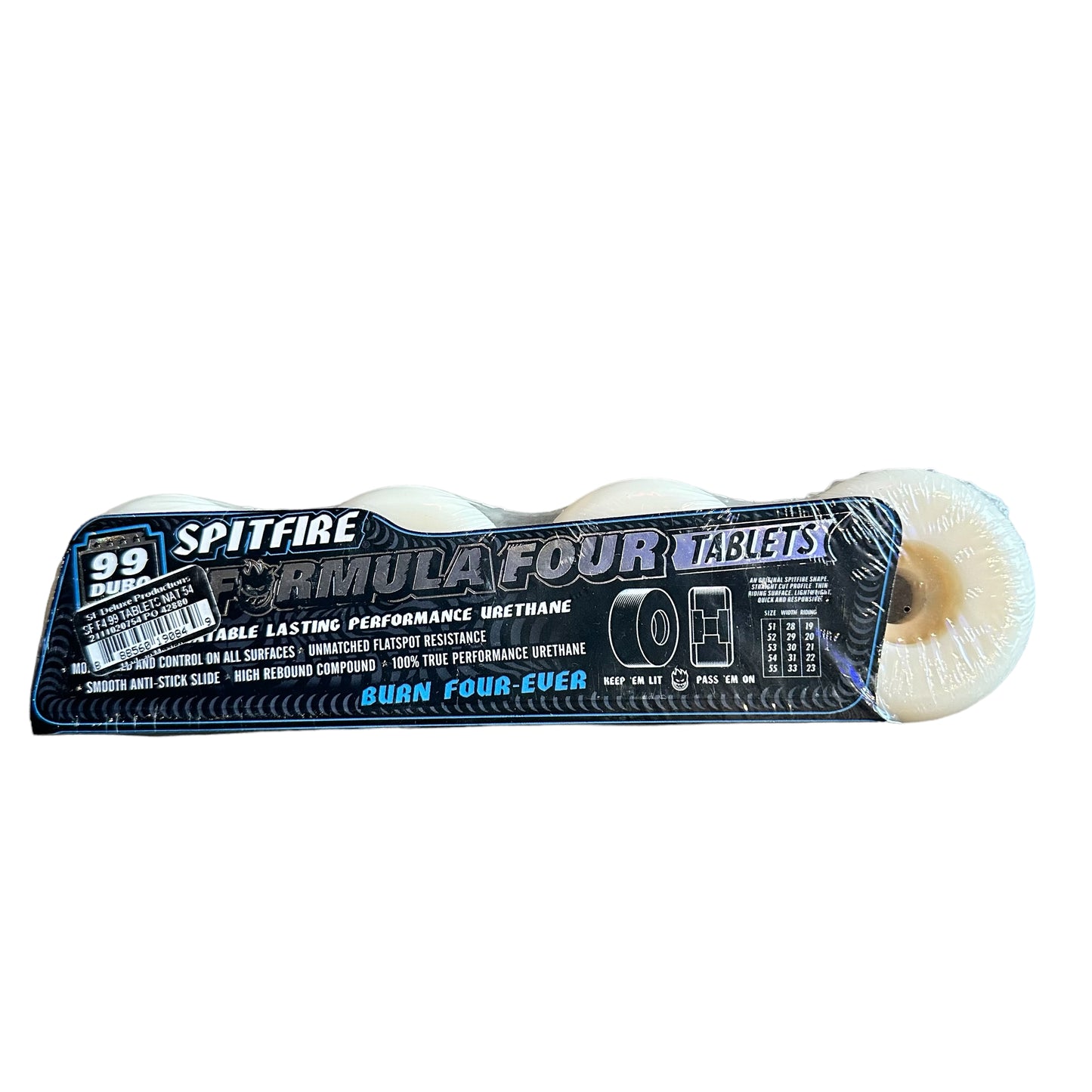 Ruedas Spitfire Fórmula 4 Tabletas 54 mm 99A