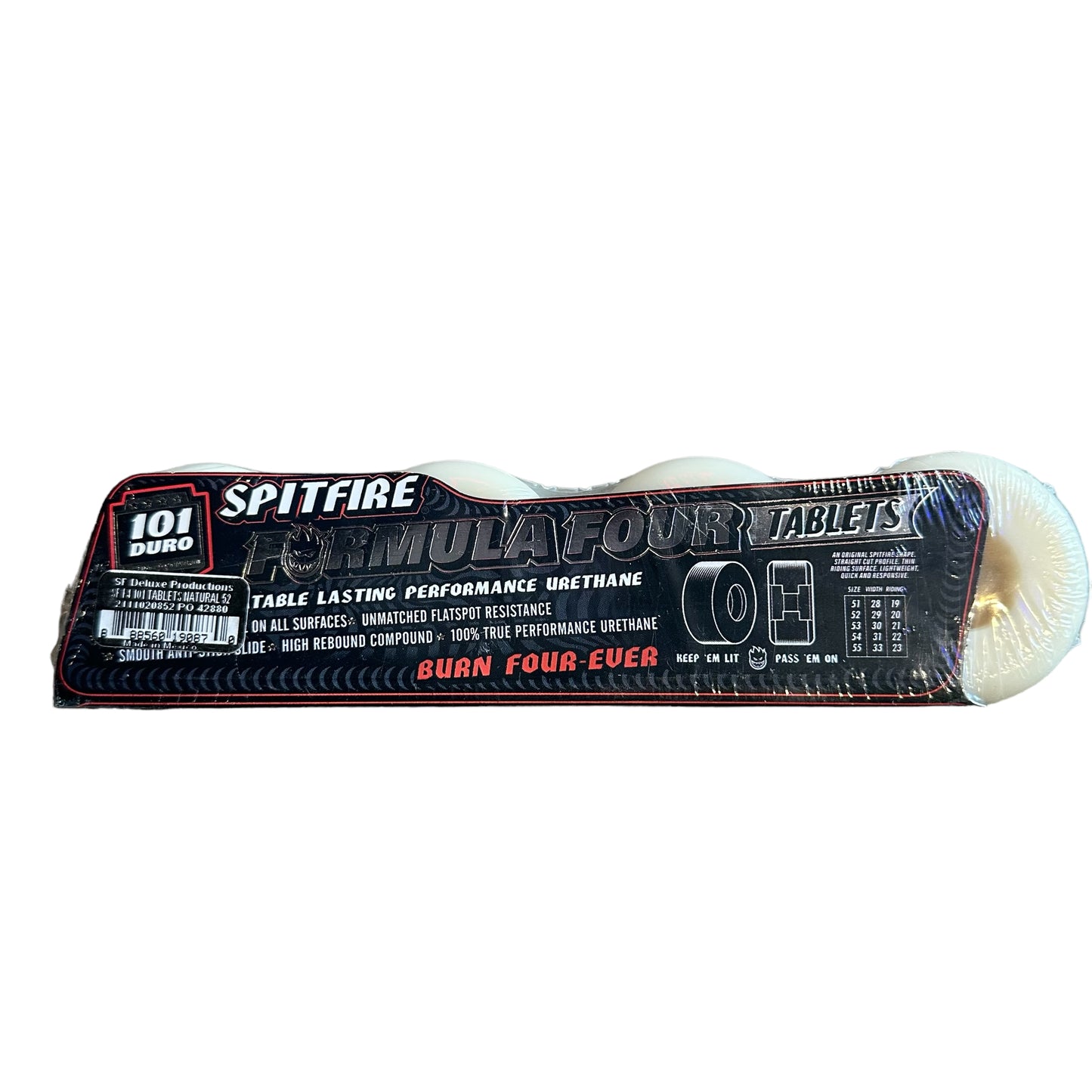 Spitfire Wheels Formula 4 Tablets 52mm 101A