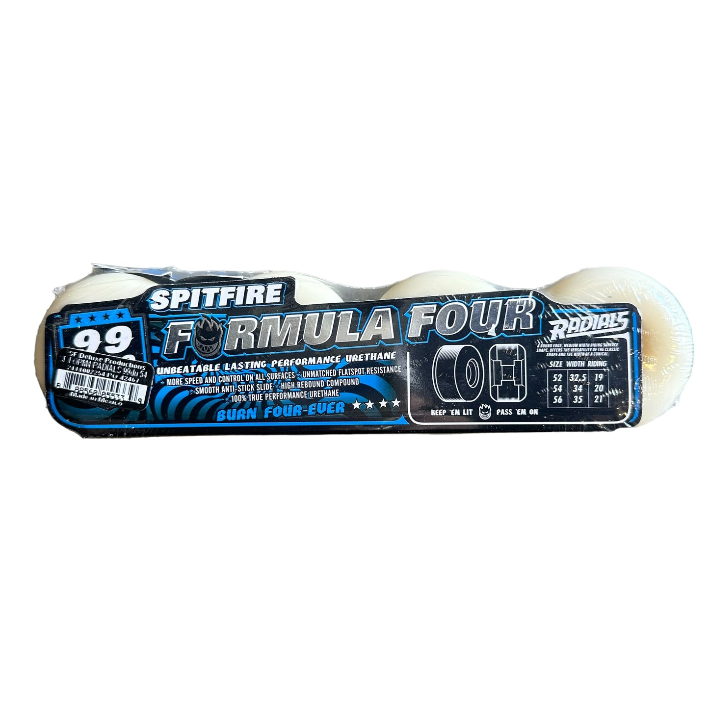Spitfire Wheels Formula 4 Radial 54mm 99A