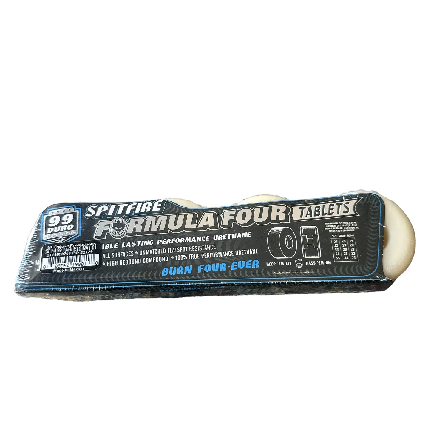 Ruedas Spitfire Fórmula 4 Tabletas 51 mm 99A
