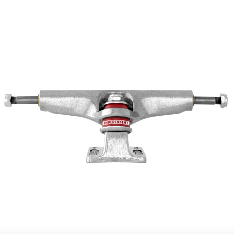 Skateboard truck with 'Independent' branding on a white background