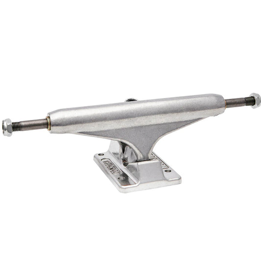 silver skateboard truck