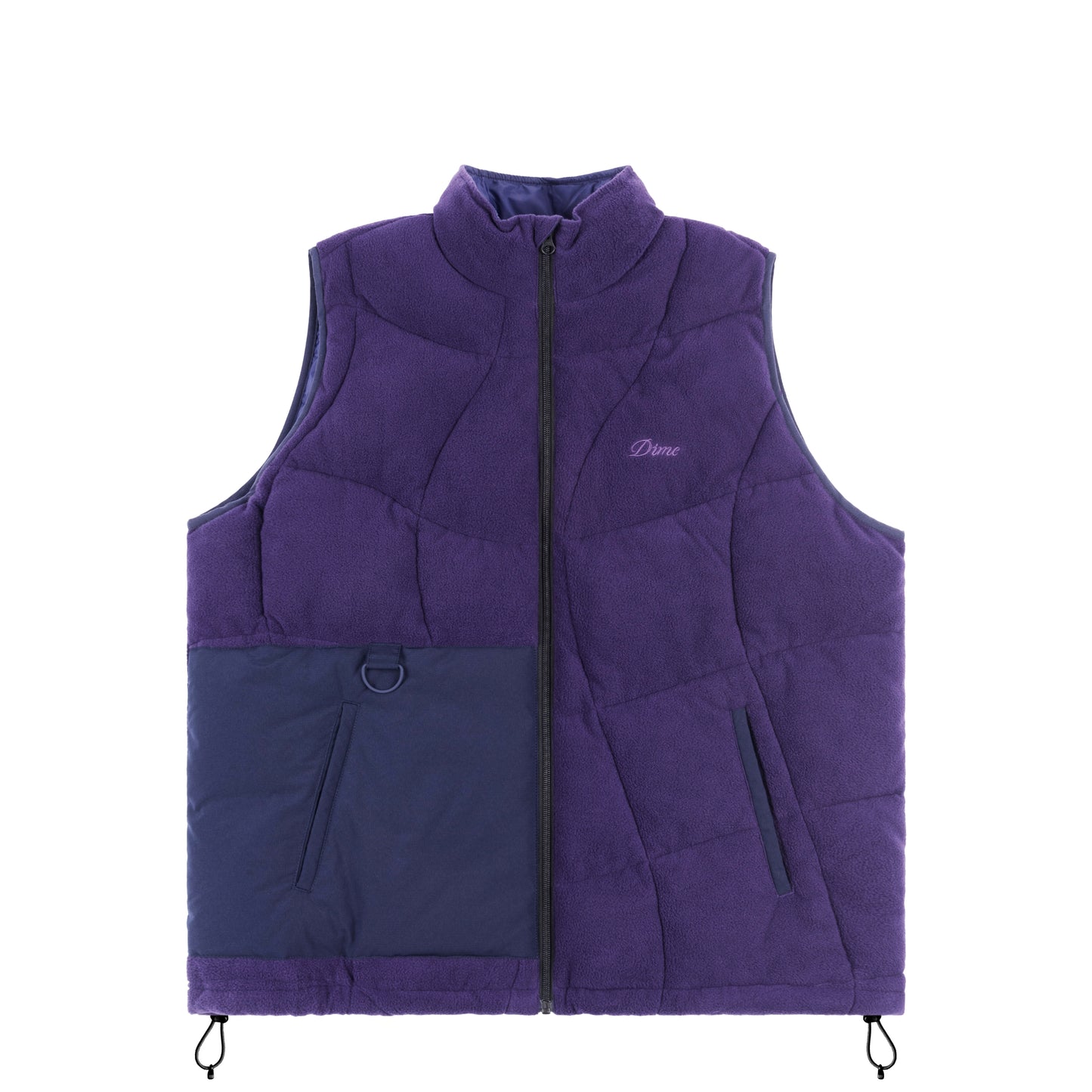 Chaqueta acolchada sin mangas Dime color ciruela
