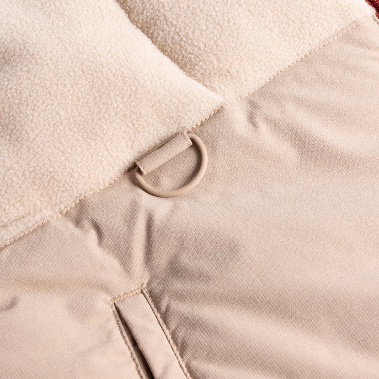 Chaqueta acolchada sin mangas Dime color tostado
