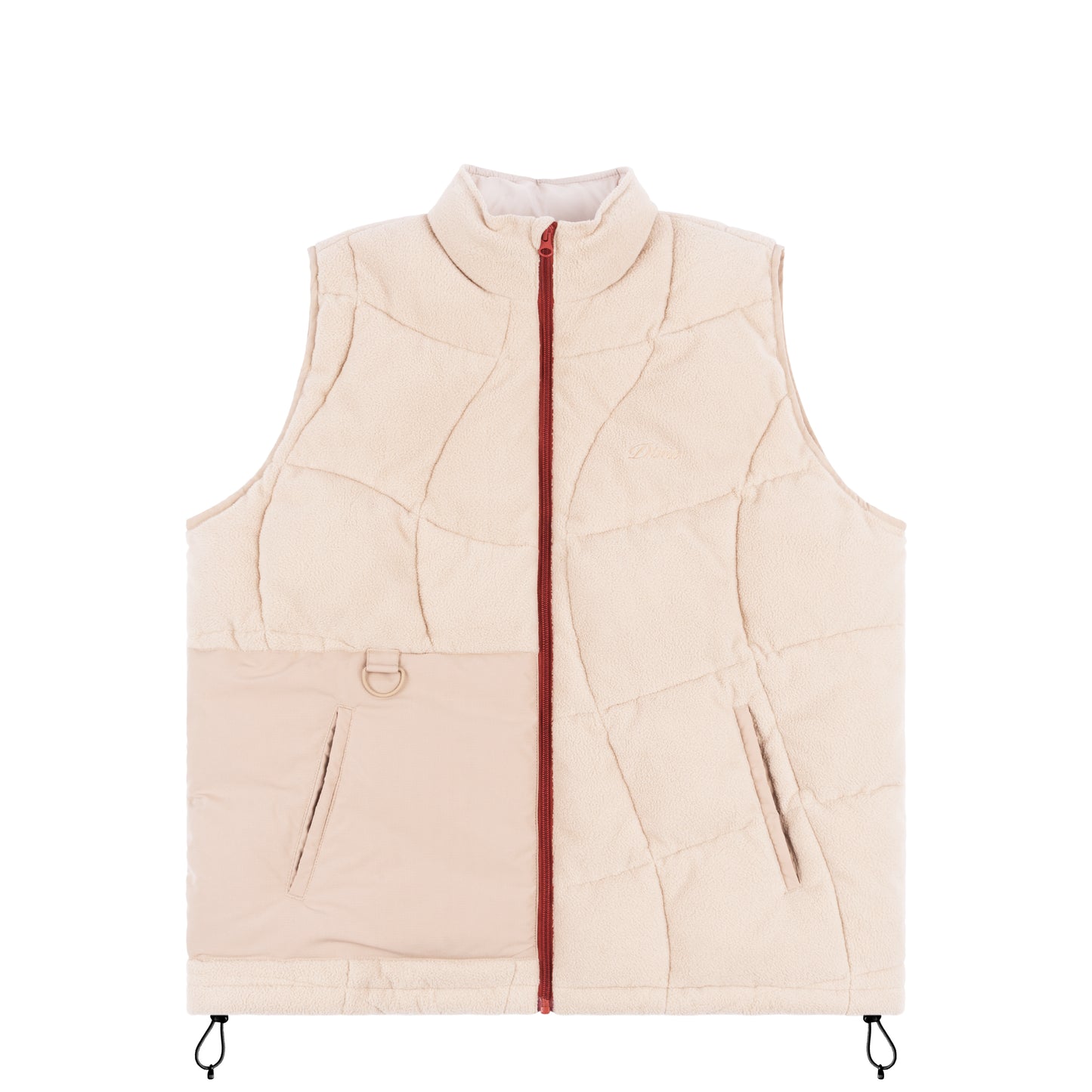 Chaqueta acolchada sin mangas Dime color tostado