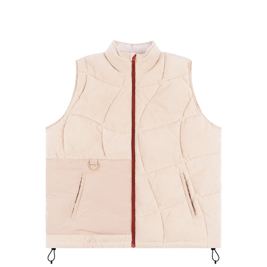 Dime Sleeveless Puffer Jacket Tan