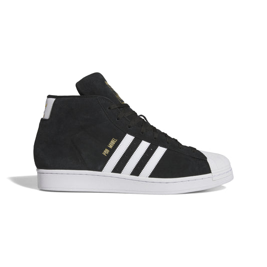 Zapatillas de skateboarding Adidas Pro Model ADV Core Negro Blanco Dorado