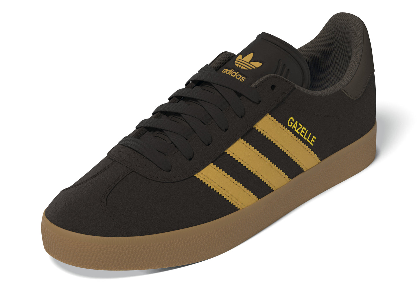 Adidas Skateboarding Shoes Gazelle ADV Dark Brown Preloved Yellow