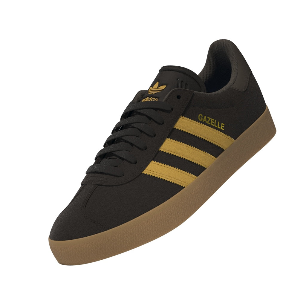 Adidas Skateboarding Shoes Gazelle ADV Dark Brown Preloved Yellow