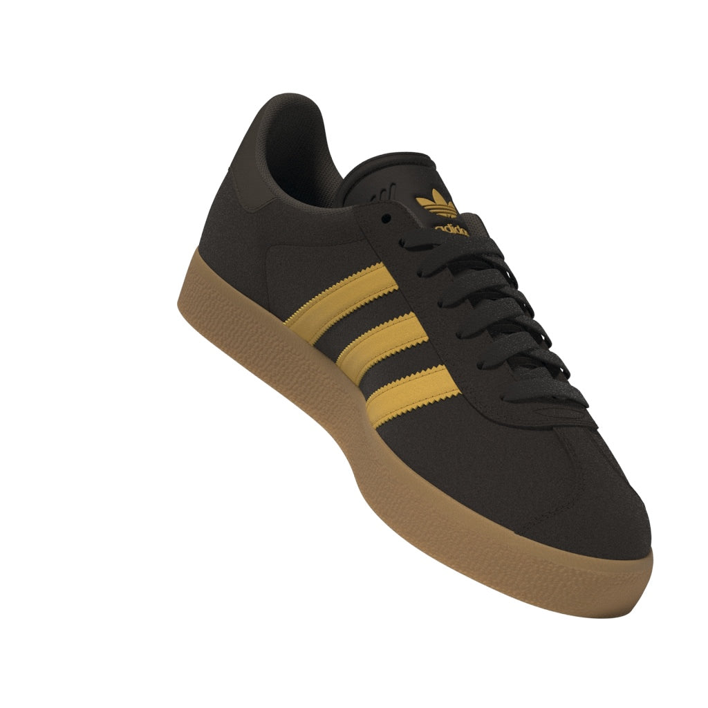 Adidas Skateboarding Shoes Gazelle ADV Dark Brown Preloved Yellow