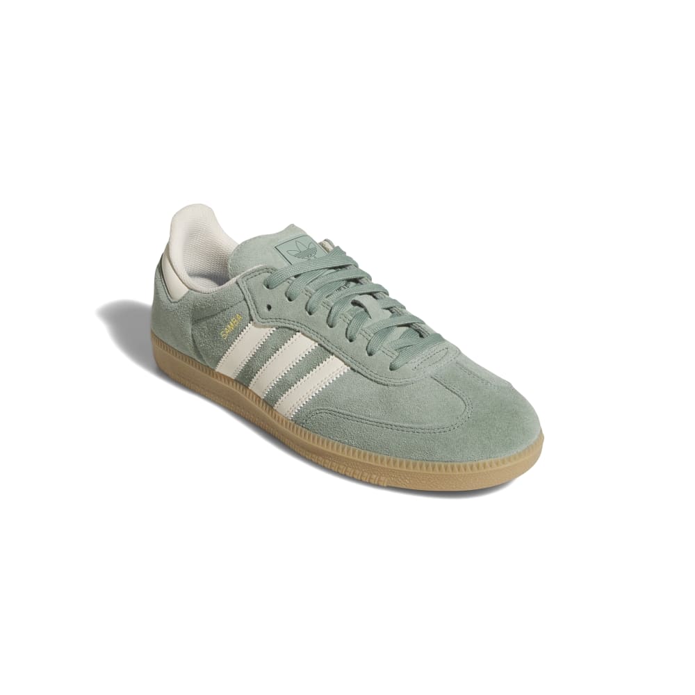Adidas Skateboarding Shoes Samba ADV Silver Green White Gold