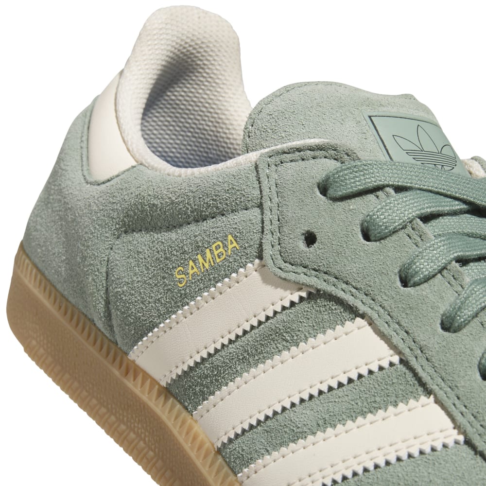 Adidas Skateboarding Shoes Samba ADV Silver Green White Gold