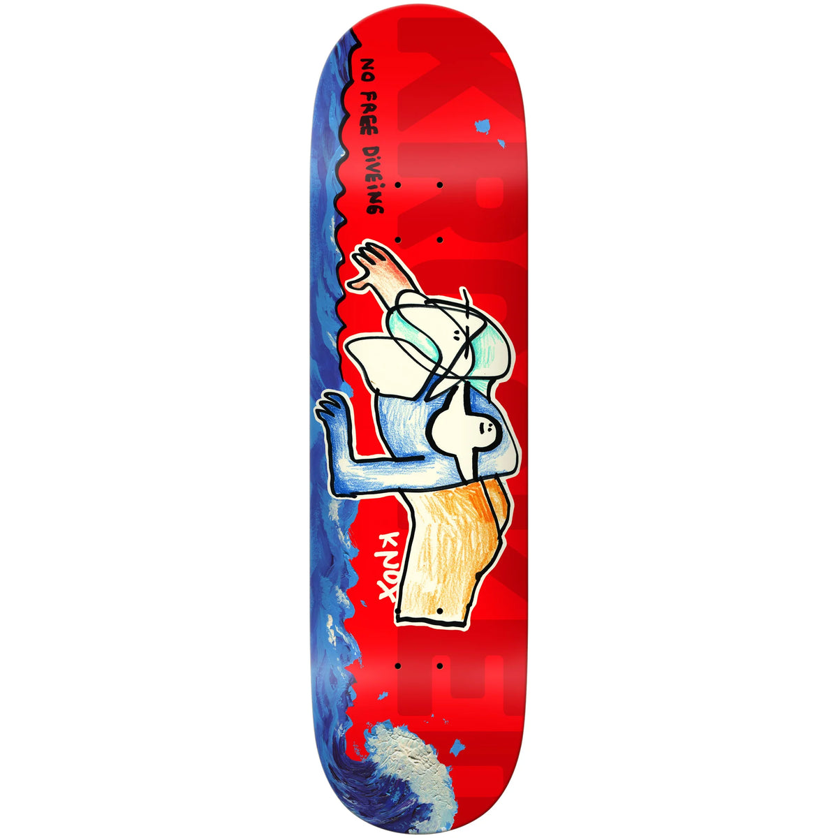 Krooked Skateboard Deck Knox Free Dive 8.5