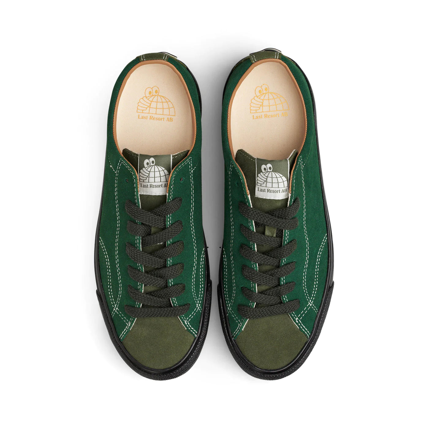 Last Resort AB VM003 Lo Suede Duo Zapatos Verde Negro