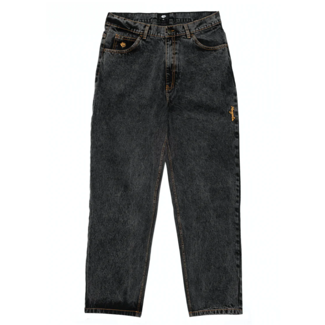 gray denim skateboarding baggy jeans