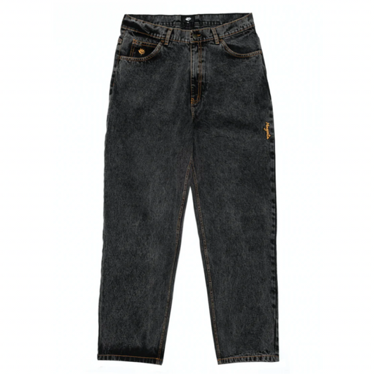 gray denim skateboarding baggy jeans