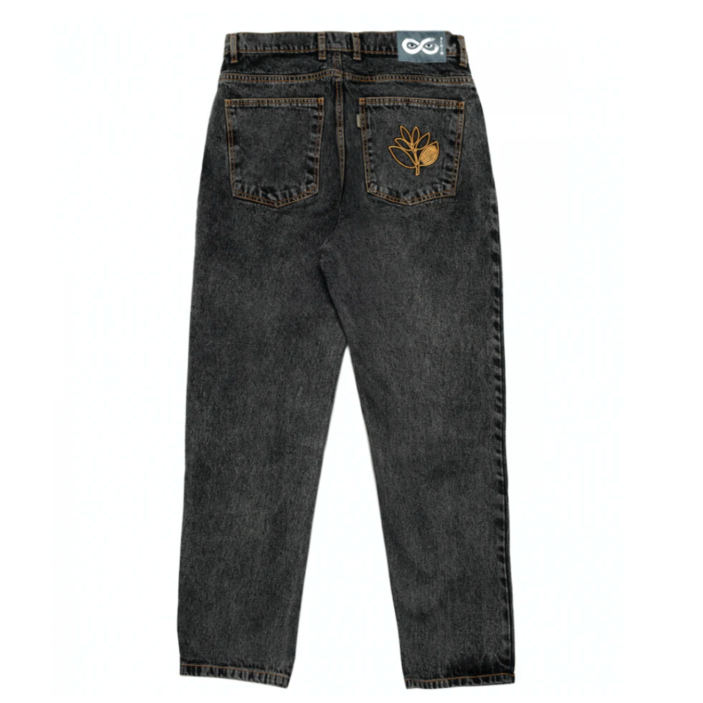 gray denim skateboarding baggy jeans