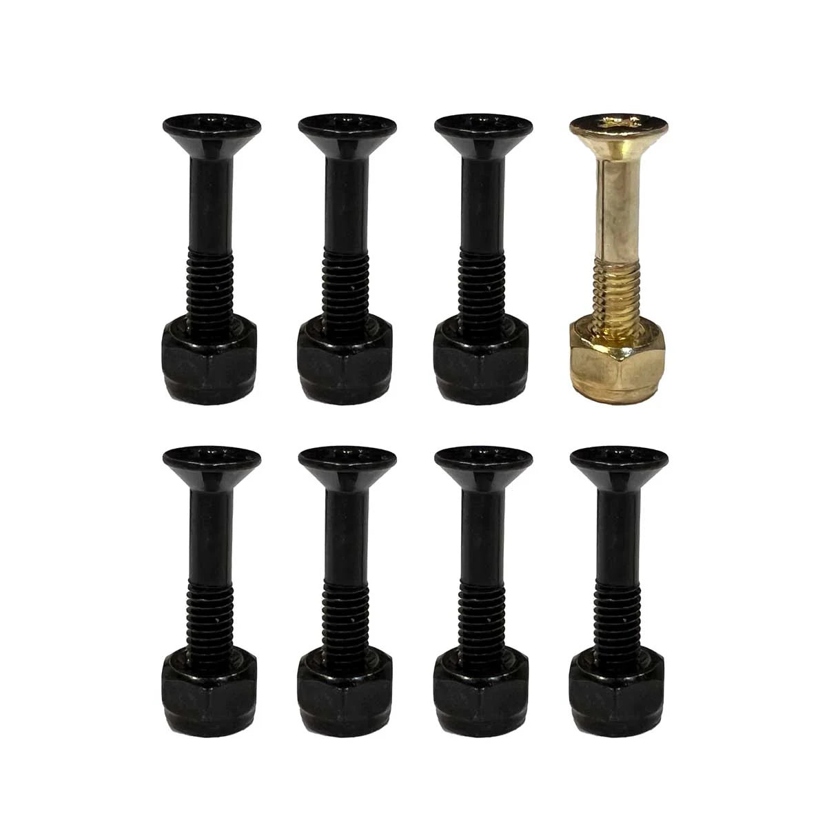 Meow Hardware 1 Inch Phillips Black Gold