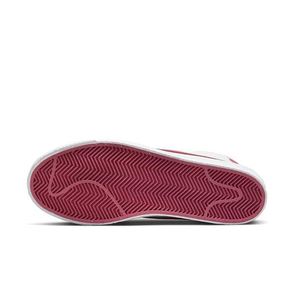Zapatillas Nike SB Zoom Blazer Mid ISO blancas y remolacha