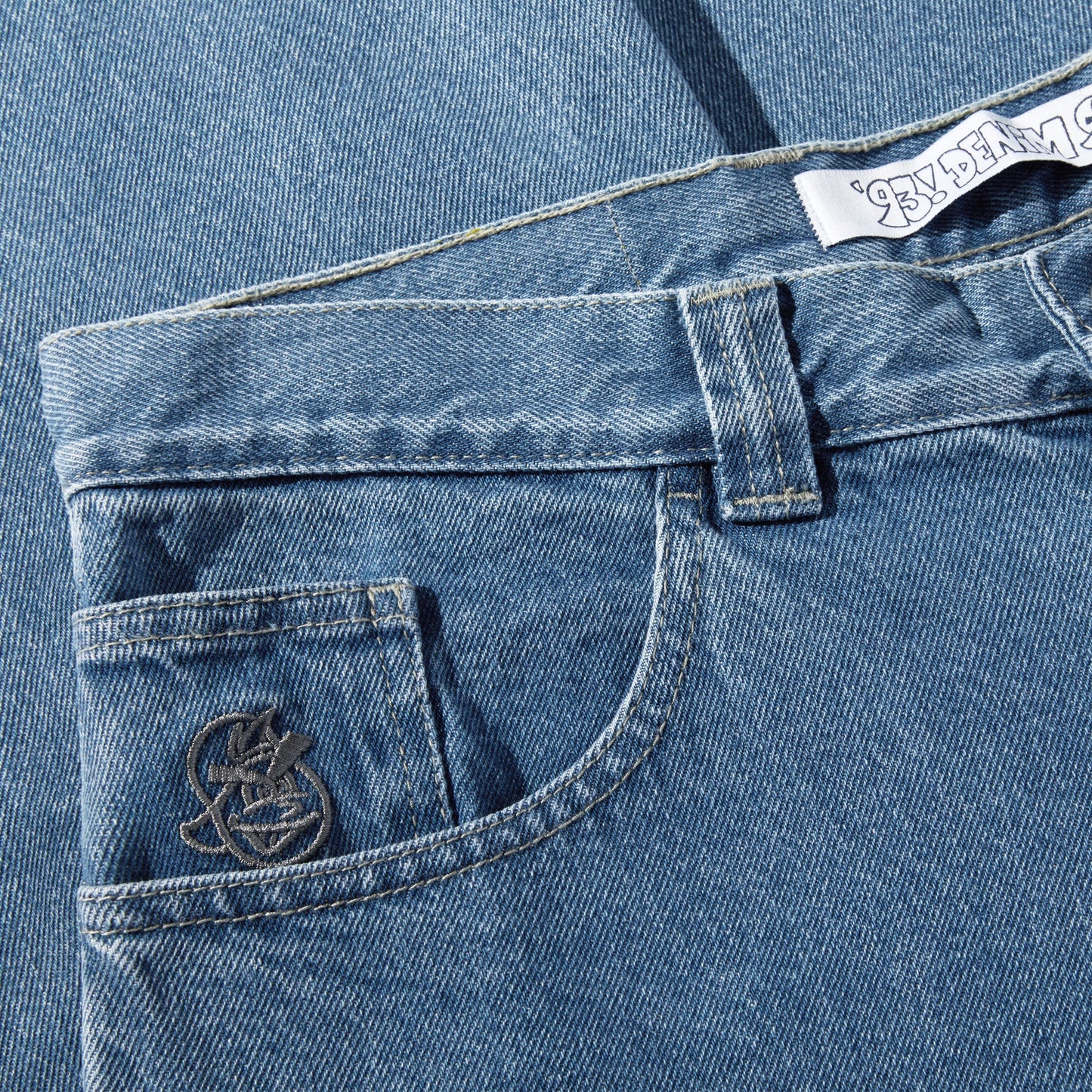 Pantalones Polar Skate Co '93! Azul Medio
