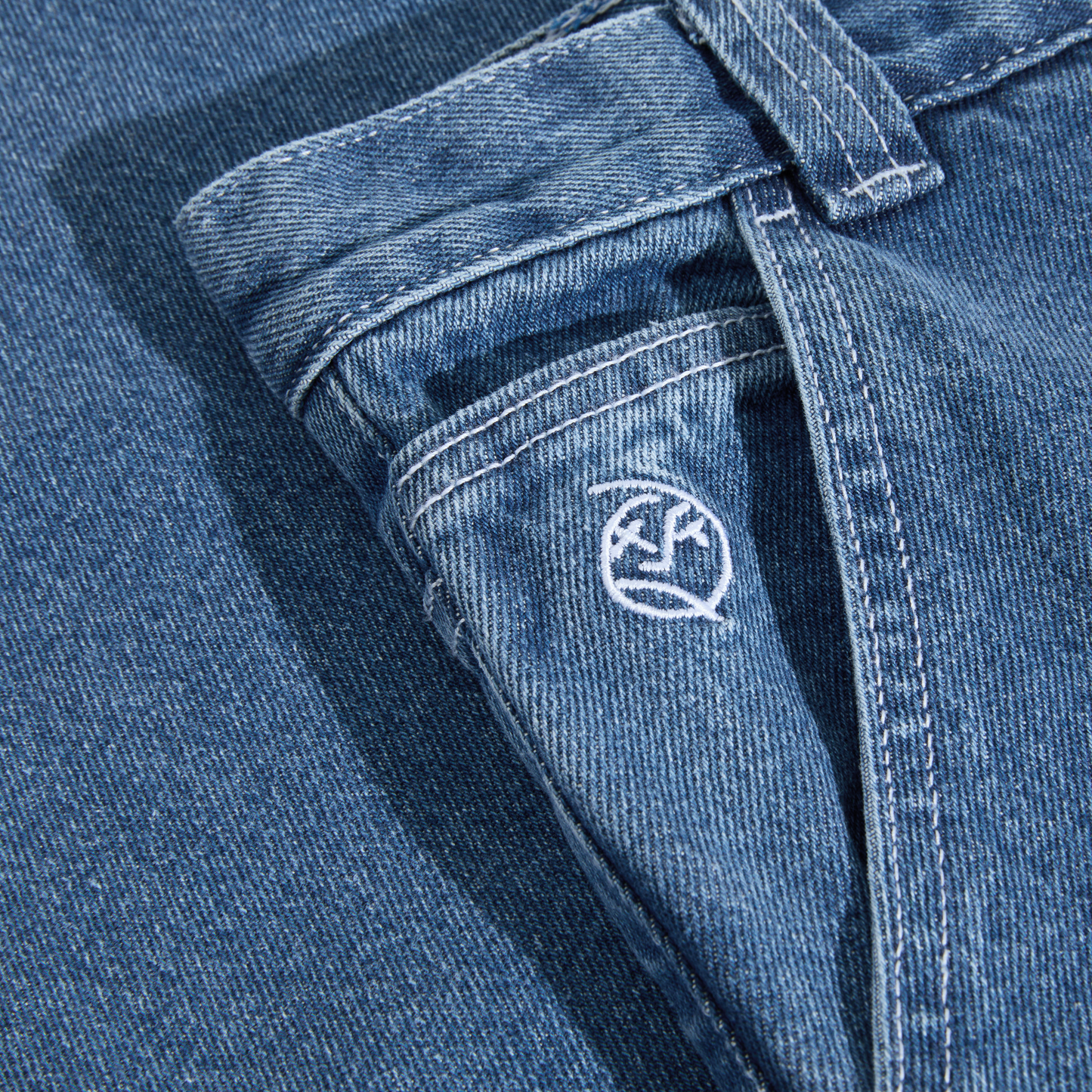Pantalones de trabajo para niño grande Polar Skate Co. Lavado azul