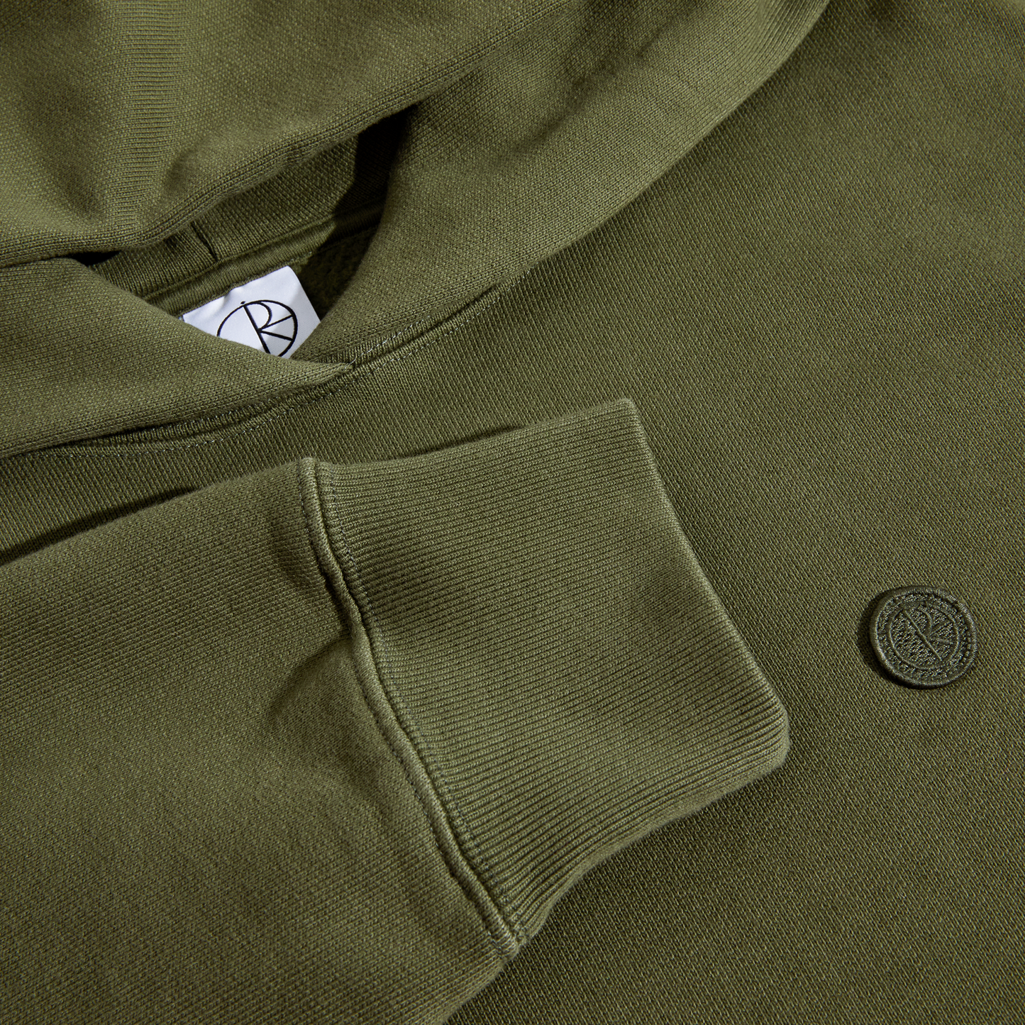 Sudadera con capucha y parche de uniforme verde de Polar Skate Co. Ed
