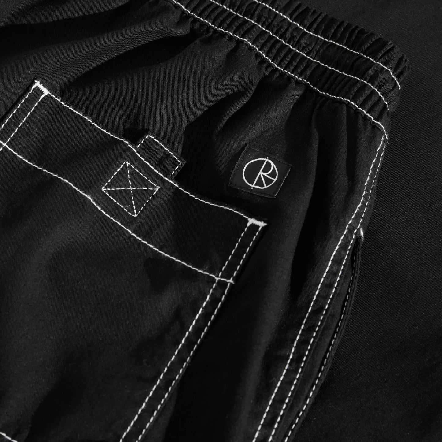 Pantalones de surf Polar Skate Co en contraste negro y blanco