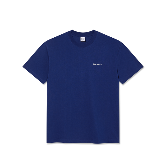 Camiseta Polar Skate Co. La vida en una burbuja azul real profundo
