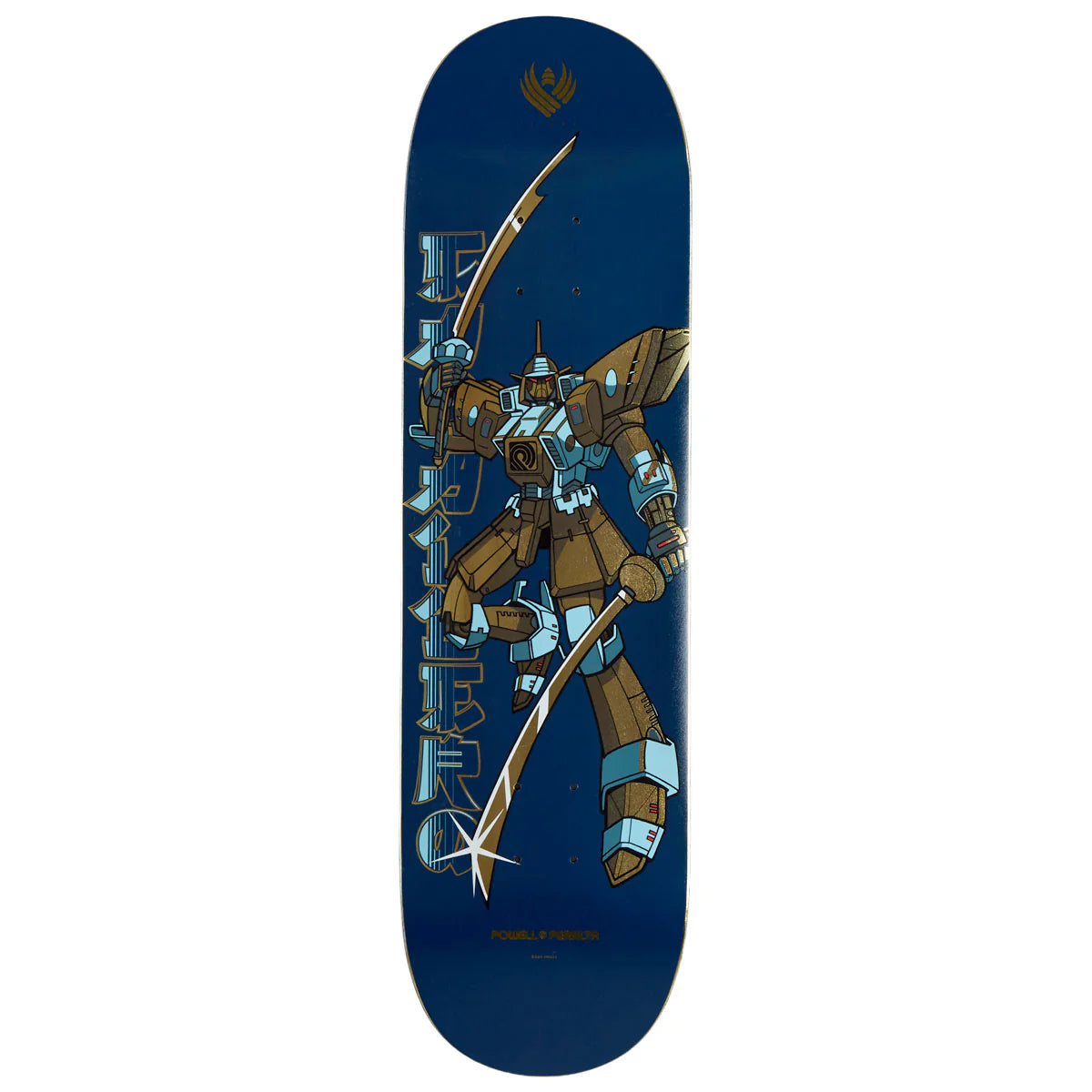 Powell Peralta Skateboard Deck Caballero Gundam Blue Gold Flight 8.5