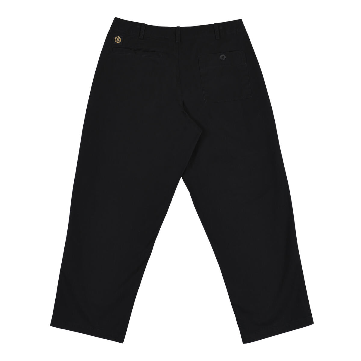 QUASI SKATEBOARDS WARREN TROUSER PANTS BLACK SELECT SKATE SHOP HOUSTON TEXAS SIZE 30 32 34 36 38 ■ Midweight 10oz Twill ■ Baggy Fit, Tapered Leg ■ Pleated Front ■ Damask Woven Label ■ 100% Cotton