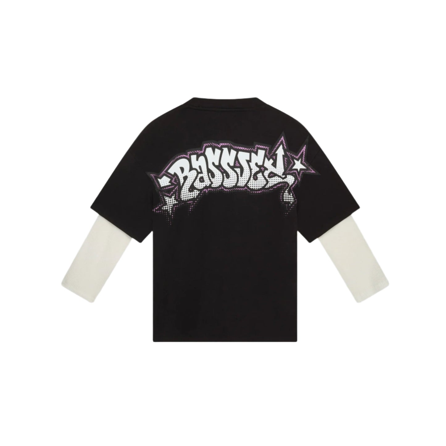 Black Long sleeve tshirt with graffiti ogo