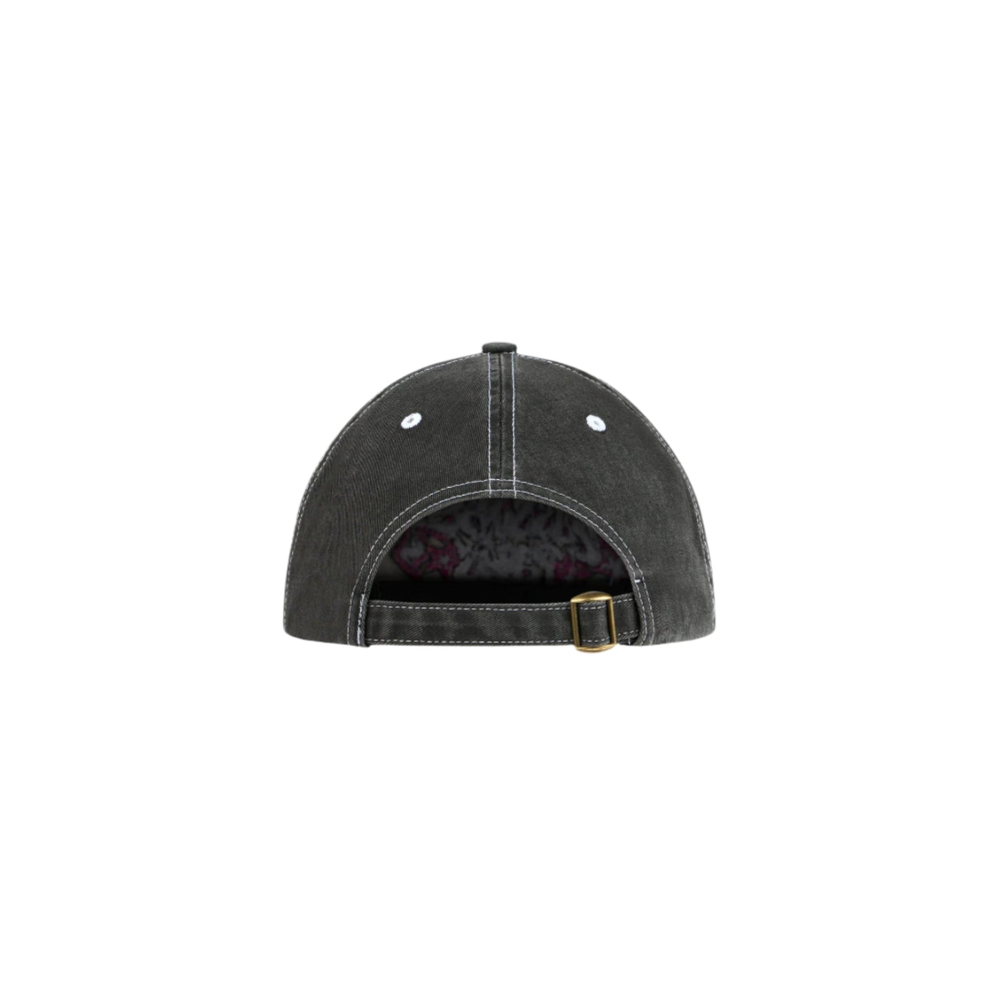 Gray and pink baseball cap