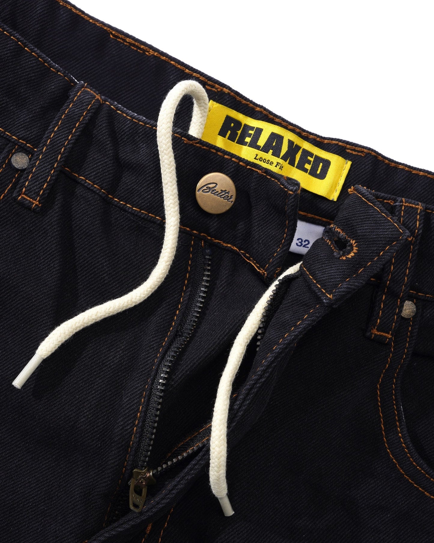 Butter Goods Relaxed Denim Jeans Washed Black
