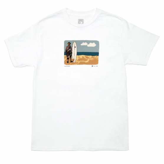 Camiseta con 2 almohadillas elevadoras Pro Rowan Zorilla Tee Blanca