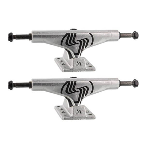 Camiones plateados M Hollow Raw Black Logo 8.0