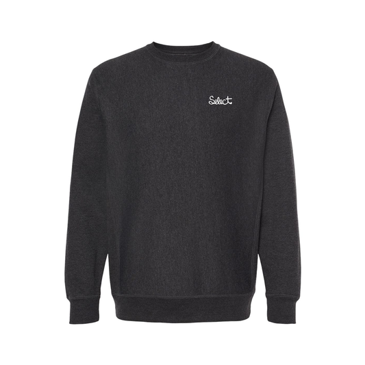 Select Crewneck Sweatshirt Script Charcoal Gray