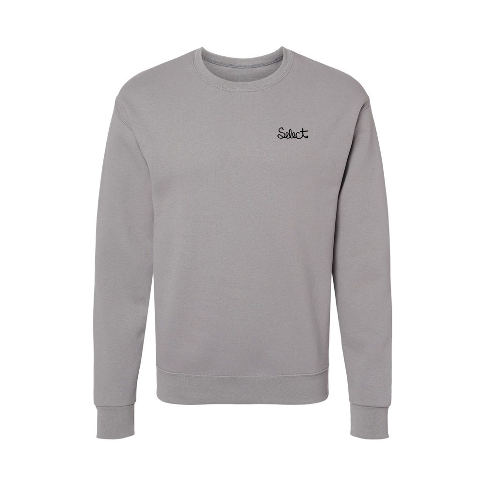 Sudadera de cuello redondo Select Script gris pizarra