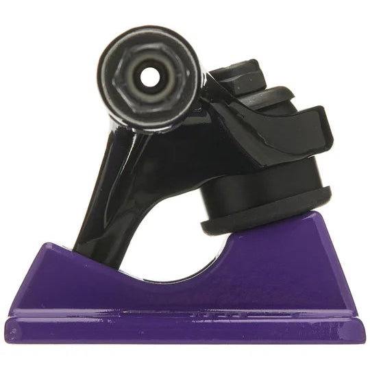 Black and purple plastic tool on a white background