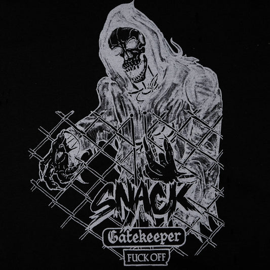 Camiseta negra de especies en peligro de extinción de Snack Skateboards