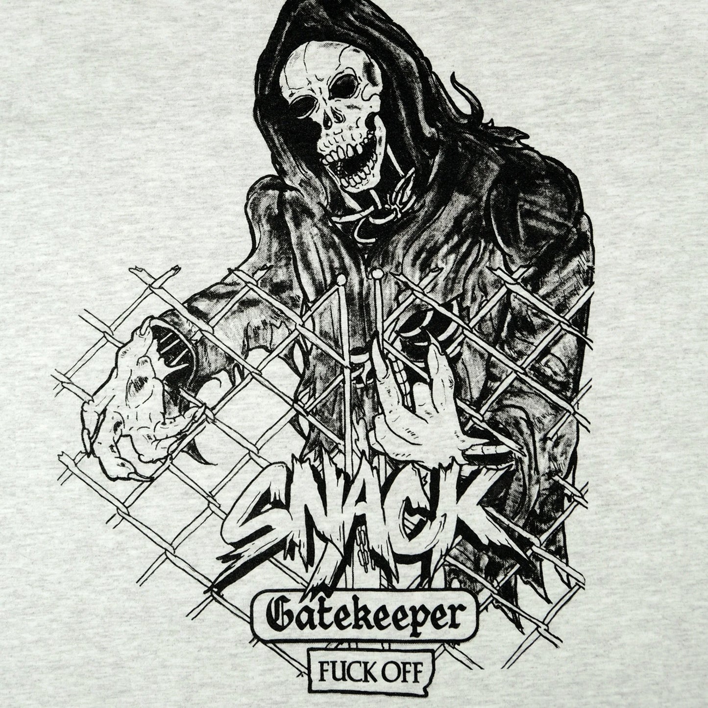 Camiseta negra de especies en peligro de extinción de Snack Skateboards