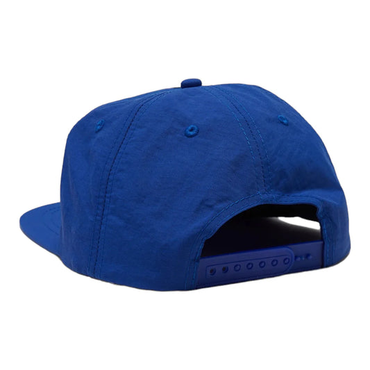 Blue cap on a white background