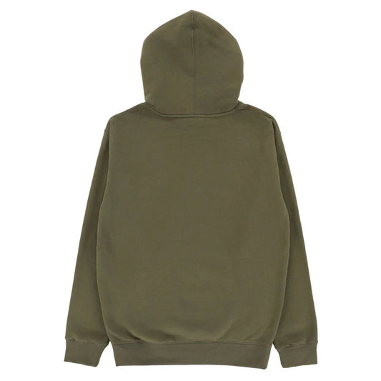 Green hoodie on a white background