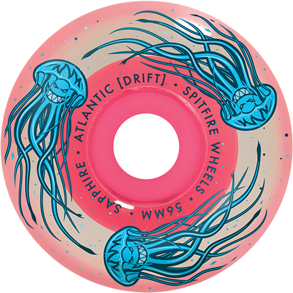 Spitfire Wheels Sapphire Radial 58mm 90A Atlantic Drift Clear Pink
