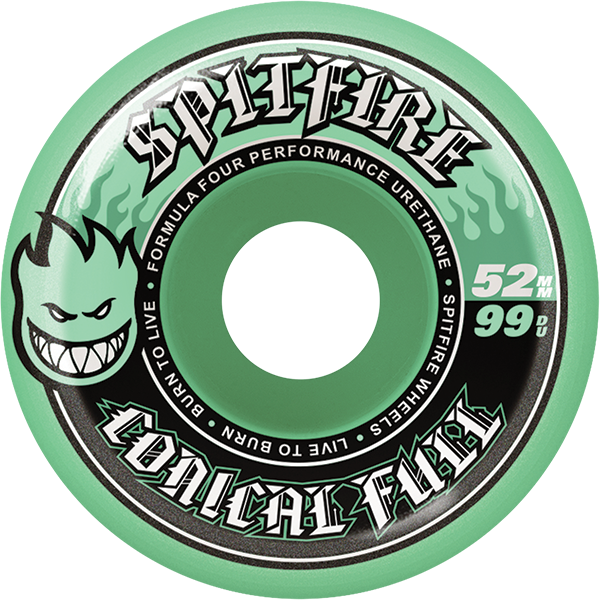 Spitfire Wheels Formula 4 Conical Full 52mm 99A Teal