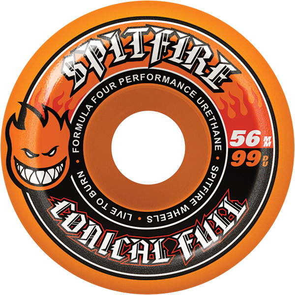 Spitfire Wheels Formula 4 Conical Full 56mm 99A Orange